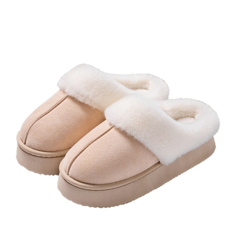 Women’s Thick Sole Cotton Slippers Warm Non Slip Winter