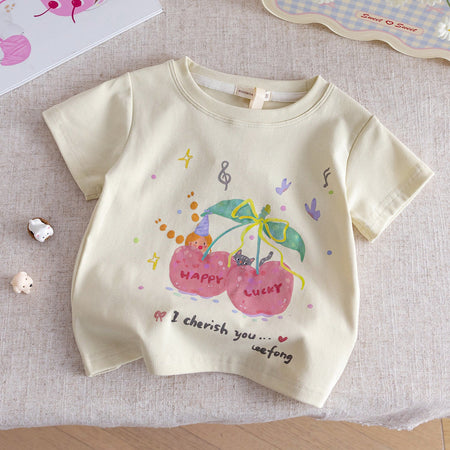 Girls Candy Color Cartoon T-Shirt – Cute Summer Wear – T-Shirts – Image 9