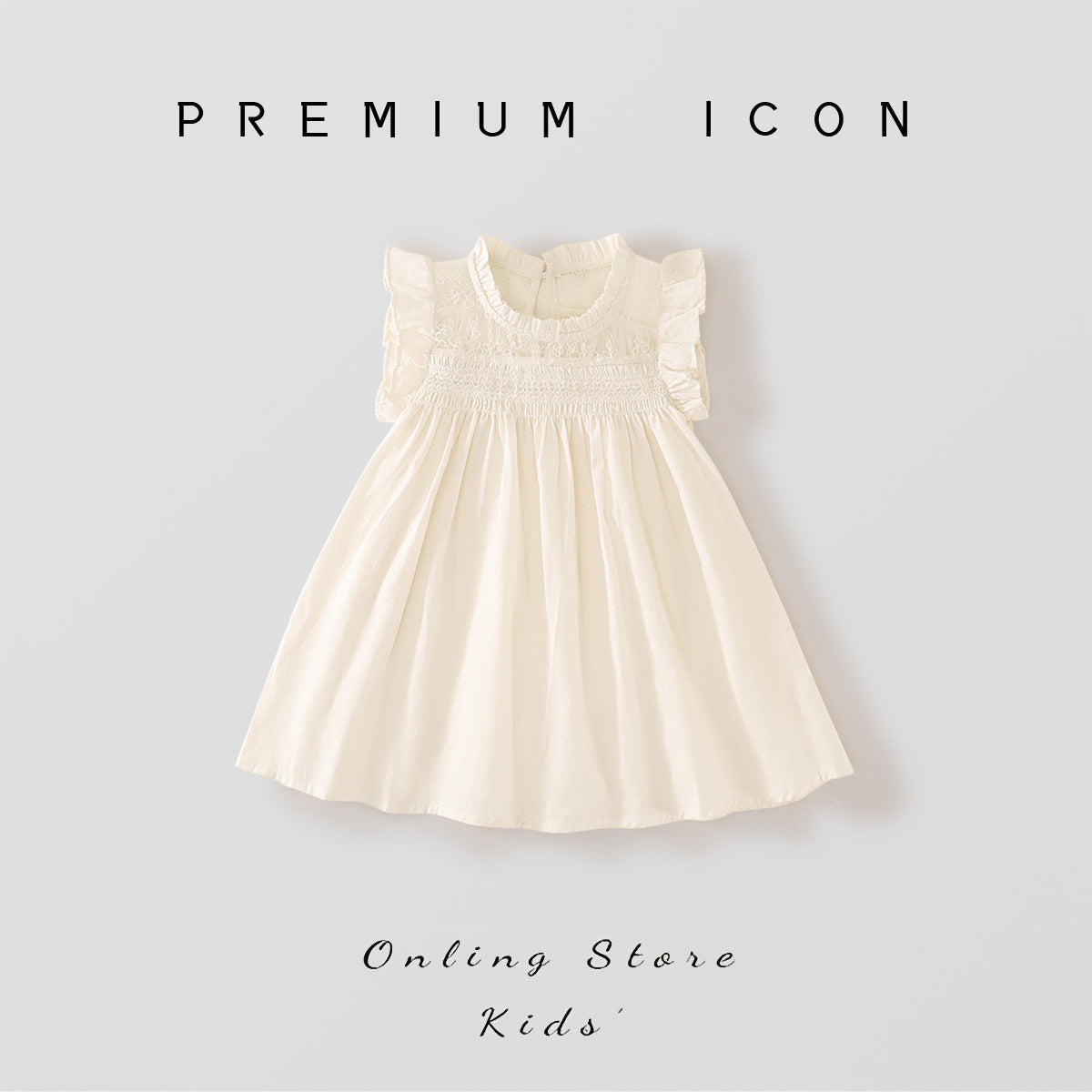 Girls Flying Sleeve French Dress Summer 2025 Princess – Summer Kids Fashion Nepal | Tudoholic