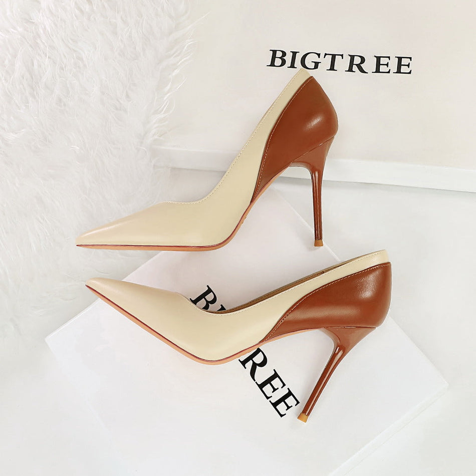 Retro Stiletto Pointed High Heels for Women