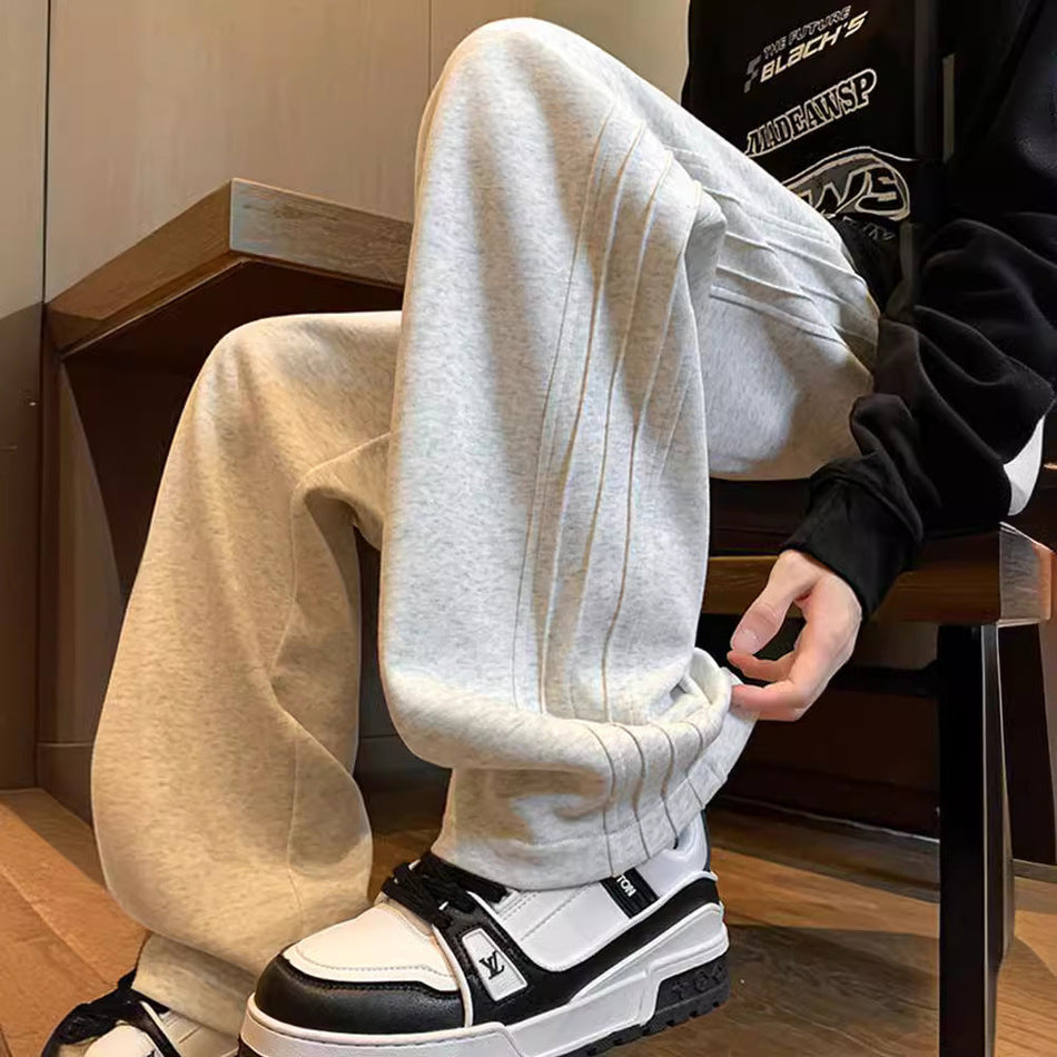 Retro Wide-Leg Sweatpants Men Autumn 2025