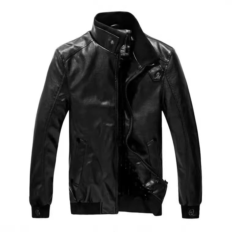 Men’s Leather Jacket | Thickened Fleece-Lined Autumn Winter Coat