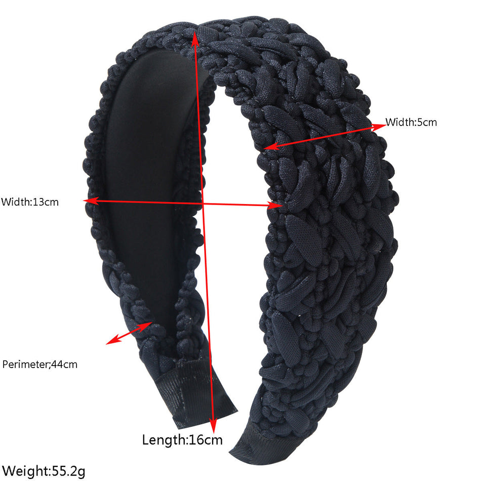 Korean Braided Fabric Wide Headband
