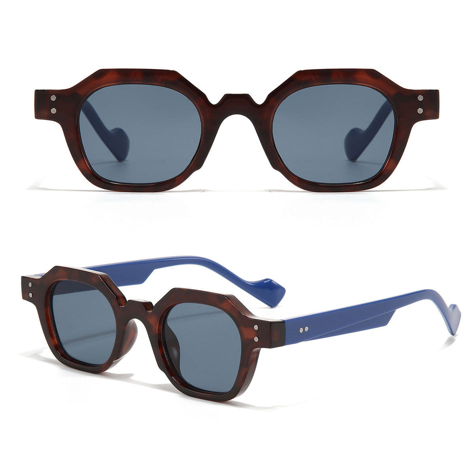 Retro Polygon Street Sunglasses – Unisex Small Frame