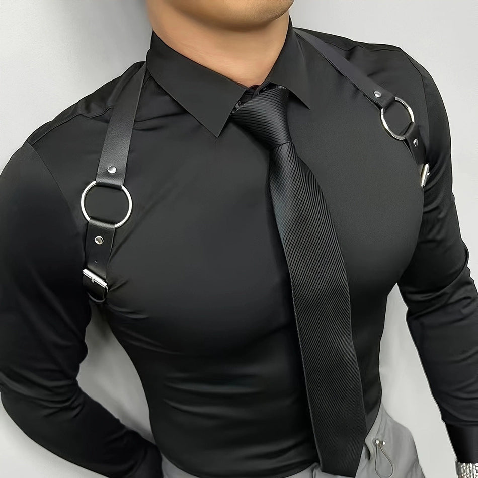 Fashion Harness Leather Strap – Men’s Stage Performance