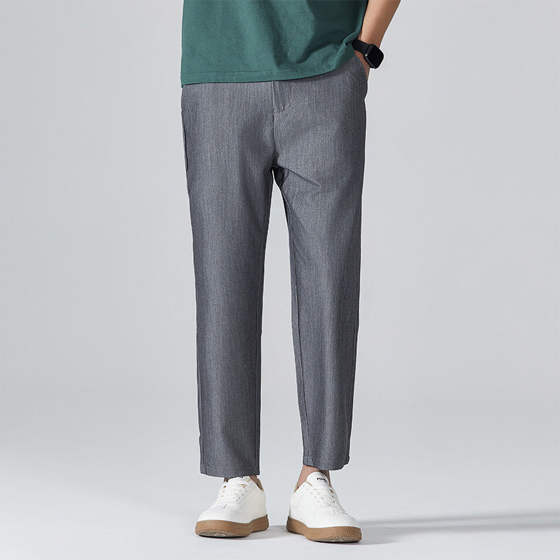 Men's Casual Straight Leg Pants with Comfortable Loose Fit