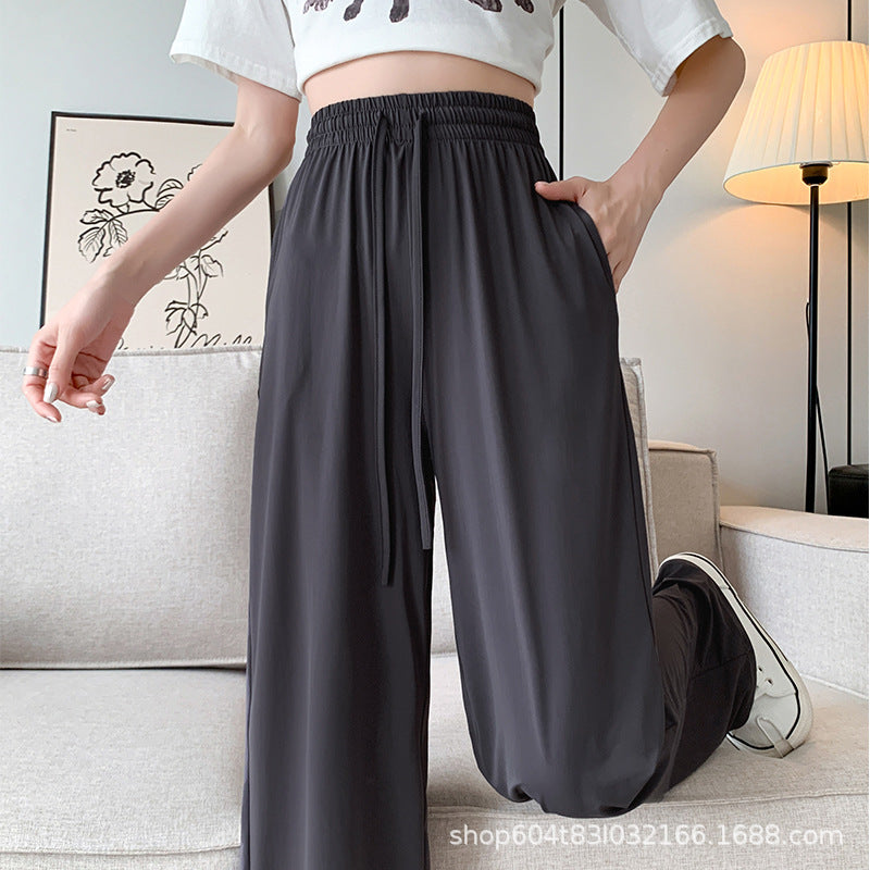 Ice Silk Sunscreen Wide-Leg Pants for Women  Pants