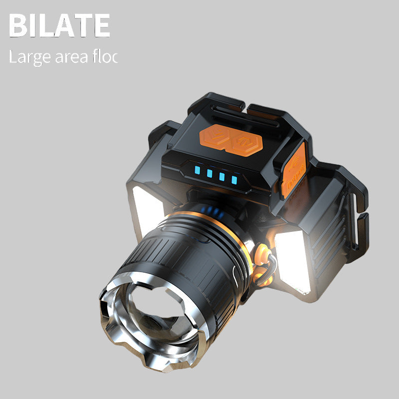 High-Power Rechargeable LED Headlamp for Outdoor & Fishing
