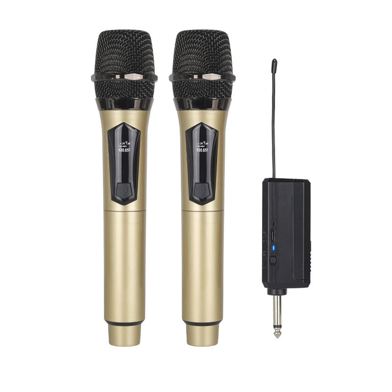 Wireless Microphone One‑Drag‑Two – Live Karaoke & KTV Mic