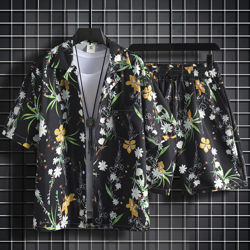 Sanya Hainan Island Retro Flower Shirt