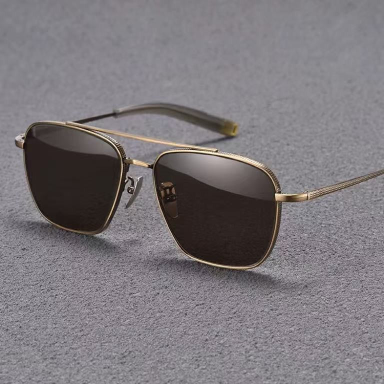 Ultra-Light Double Beam Retro Sunglasses | Big Frame