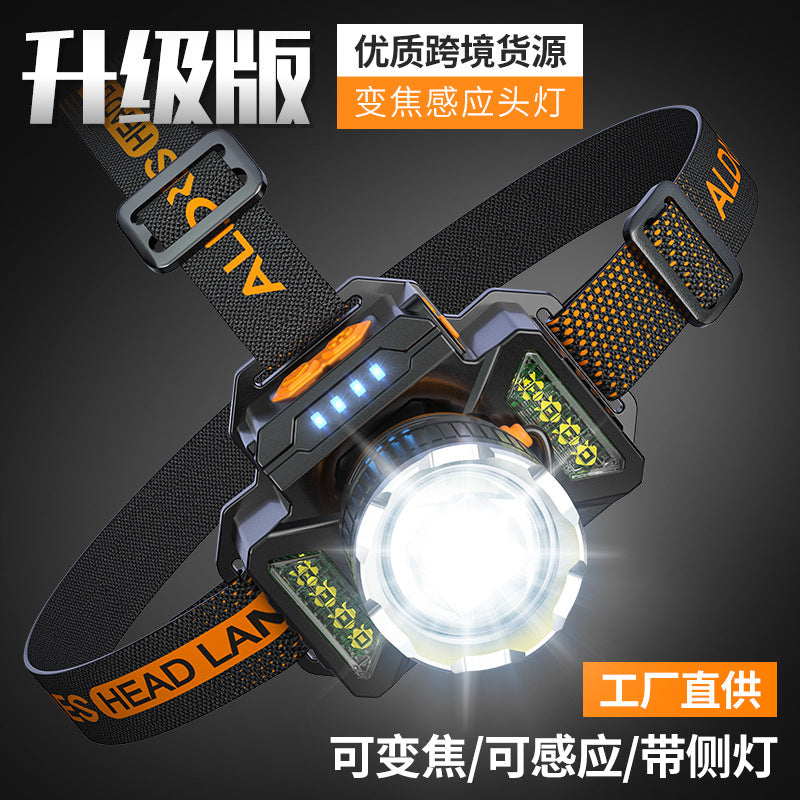 High-Power Rechargeable LED Headlamp for Outdoor & Fishing