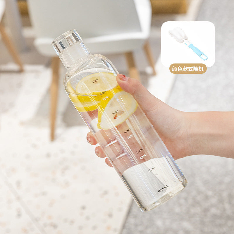 INSTOCK-Large Capacity Transparent Water Bottle & Leak-Proof &