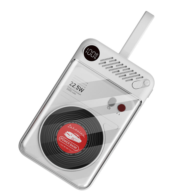 10000mAh Ultra-Thin Power Bank – 22.5W, Built-In Cable