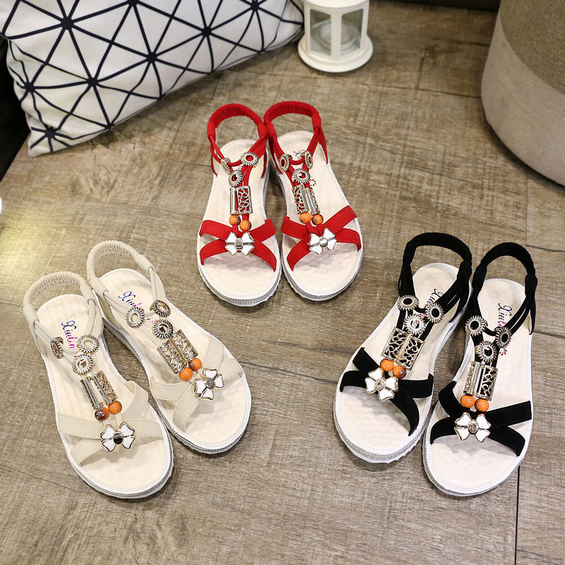 2025 Summer Platform Roman Slip-On Sandals for Women