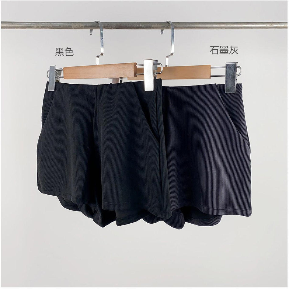 Elastic Rib Hip Yoga Training Shorts