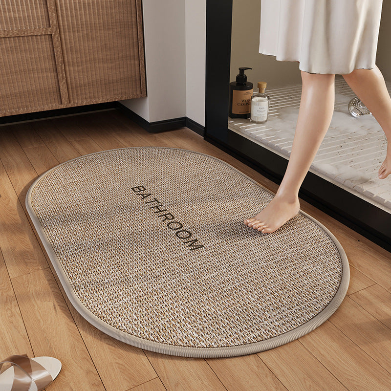 Absorbent Non-Slip Bathroom Floor Mat Quick-Dry Carpet