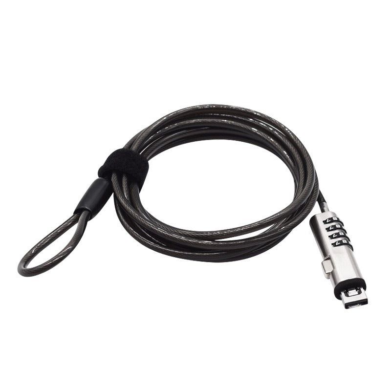 Universal Laptop Security Lock Password Anti-Theft No Keyhole