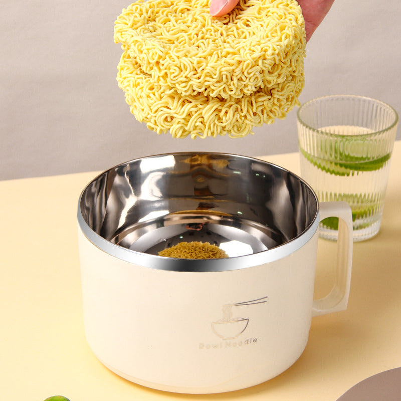 304 Steel Instant Noodle & Lunch Bowl with Lid
