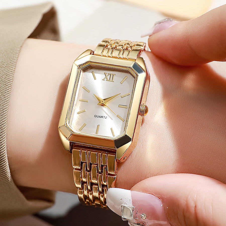 Light Luxury Square Steel Band Watch