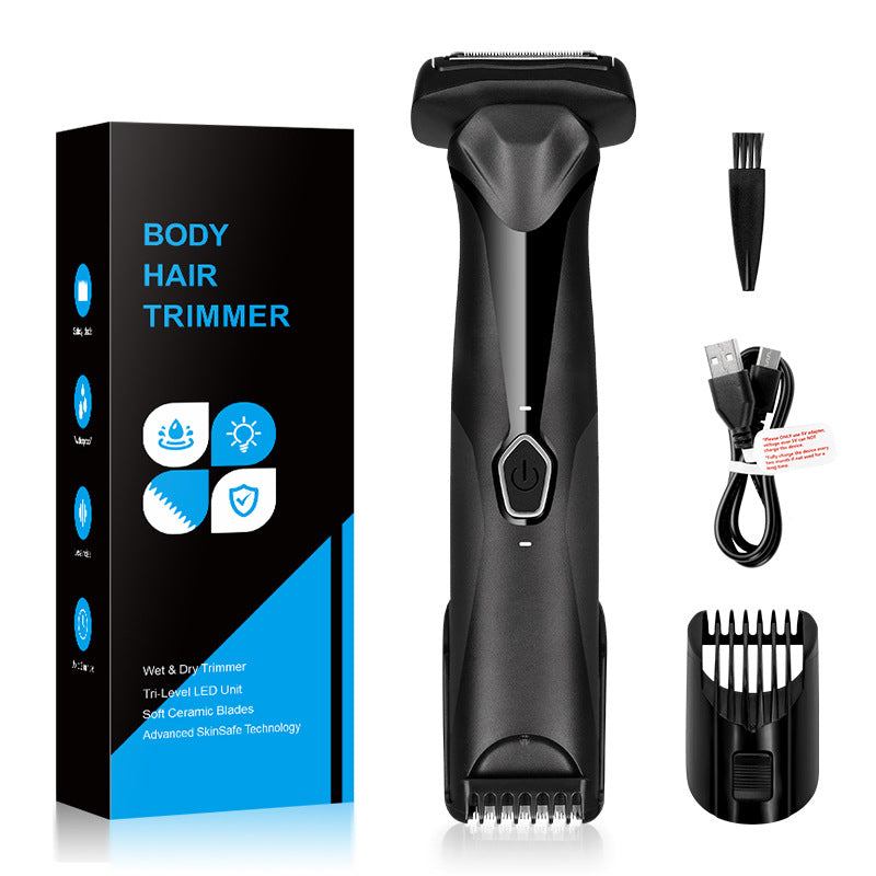 Men’s Body Hair Trimmer – Dual Head & Full Washable