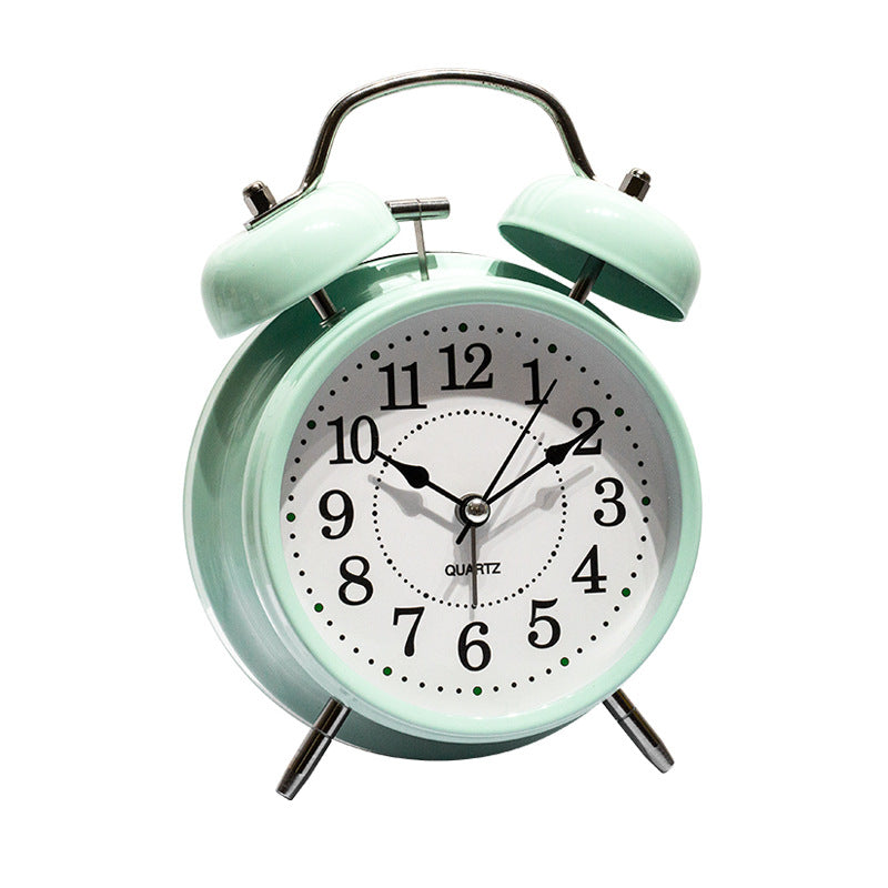 Children’s Metal Cartoon Luminous Desk Alarm Clock