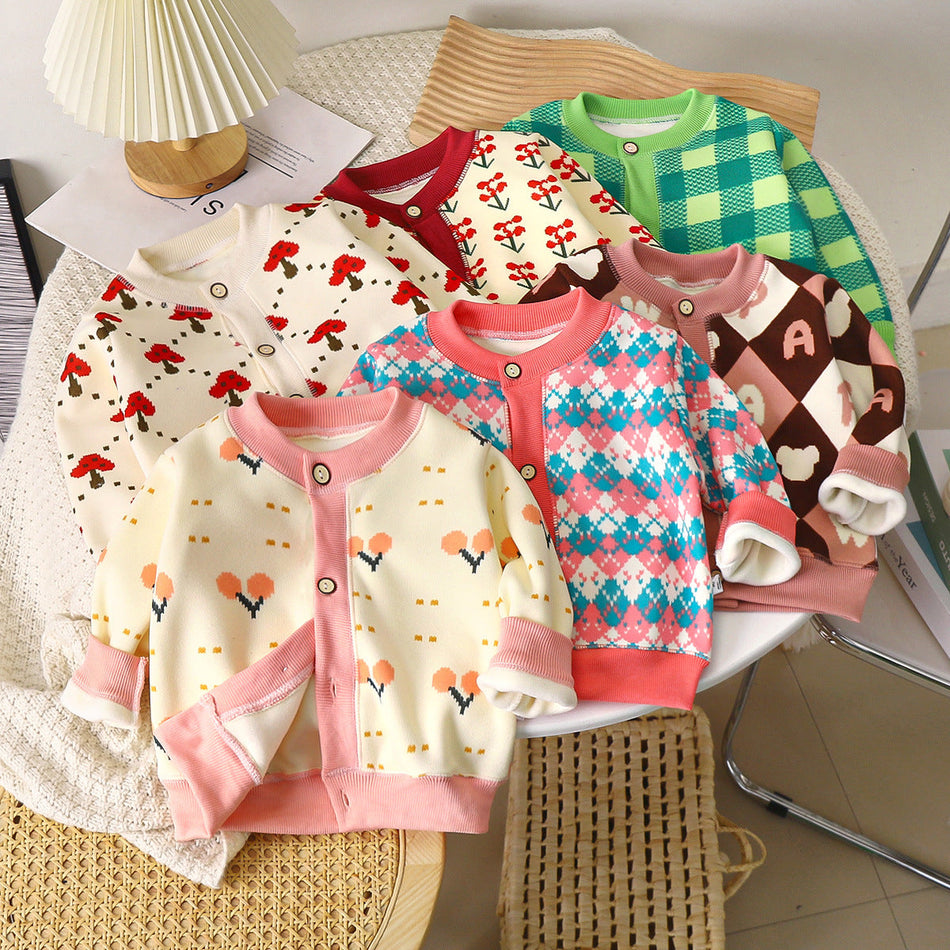 Kids' Warm Knitted Cardigan Sweater 2025