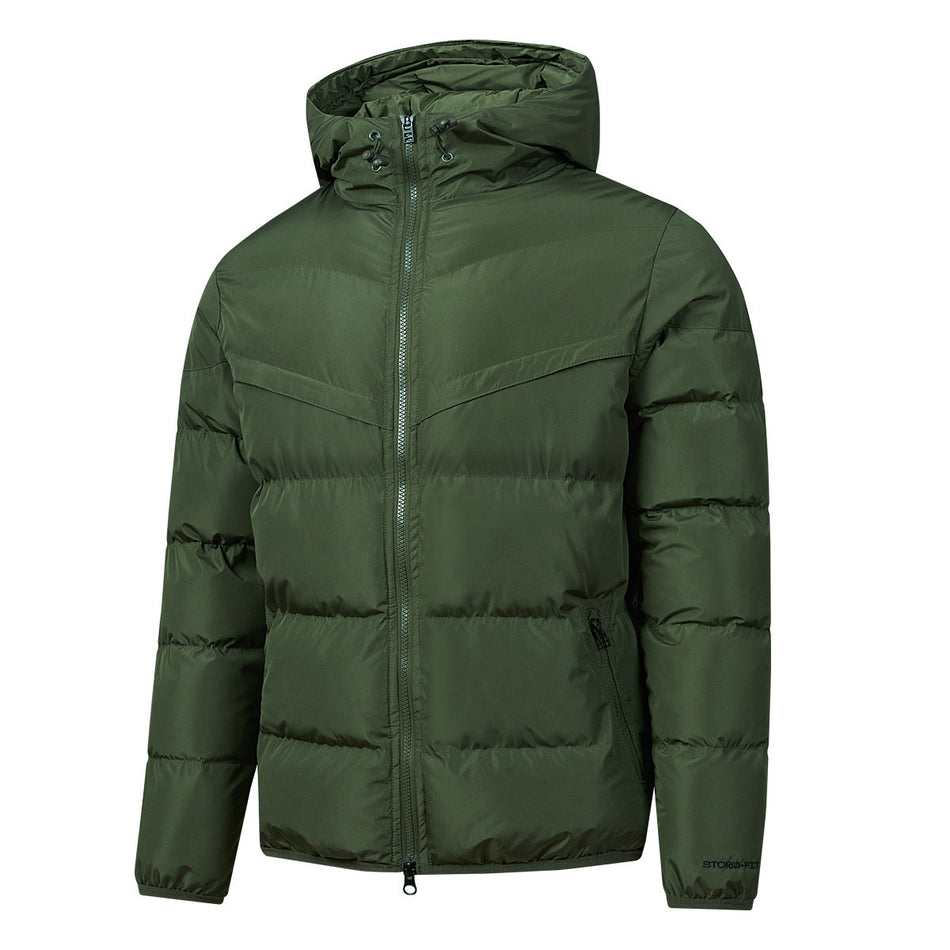 STOCK-Men’s Large Size Hooded Puffer Jacket – Thick & Warm