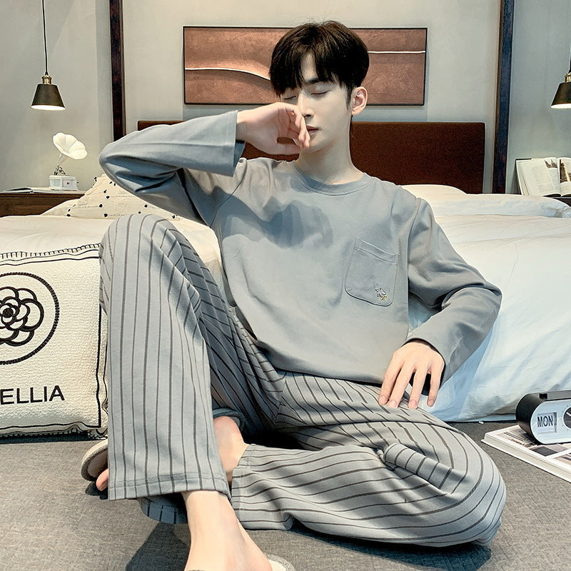 Boys’ Cotton Loungewear – Long Sleeve Home Set