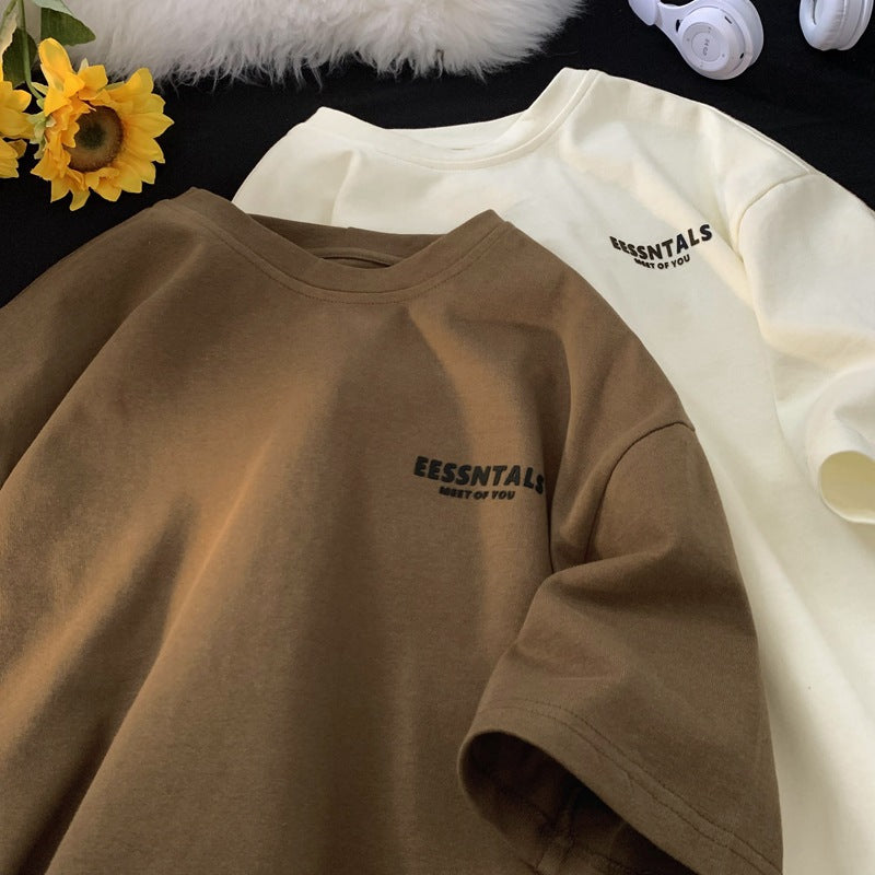 Men’s Heavy Cotton Summer T-Shirt – Loose & Trendy Print