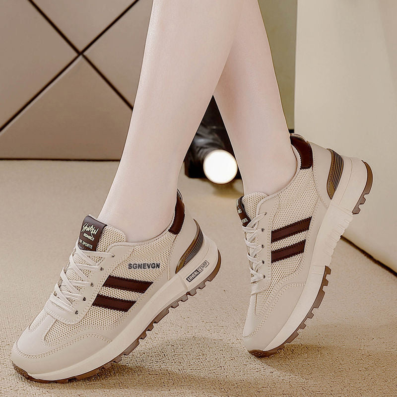 2025 Mesh Breathable White Sneakers for Women