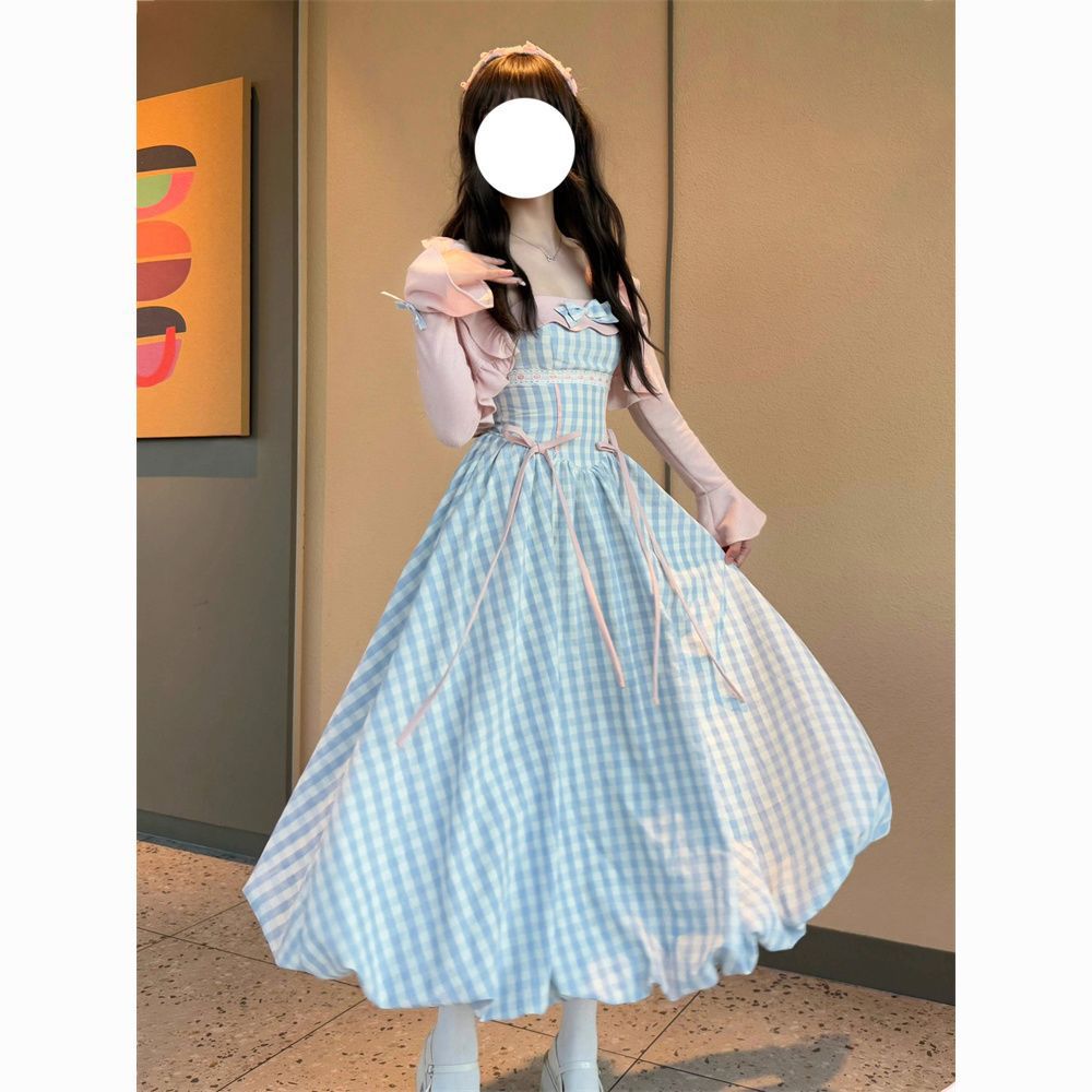Girls Floral Plaid Skirt Two-Piece Set – Spring Kids Fashion Nepal | Tudoholic