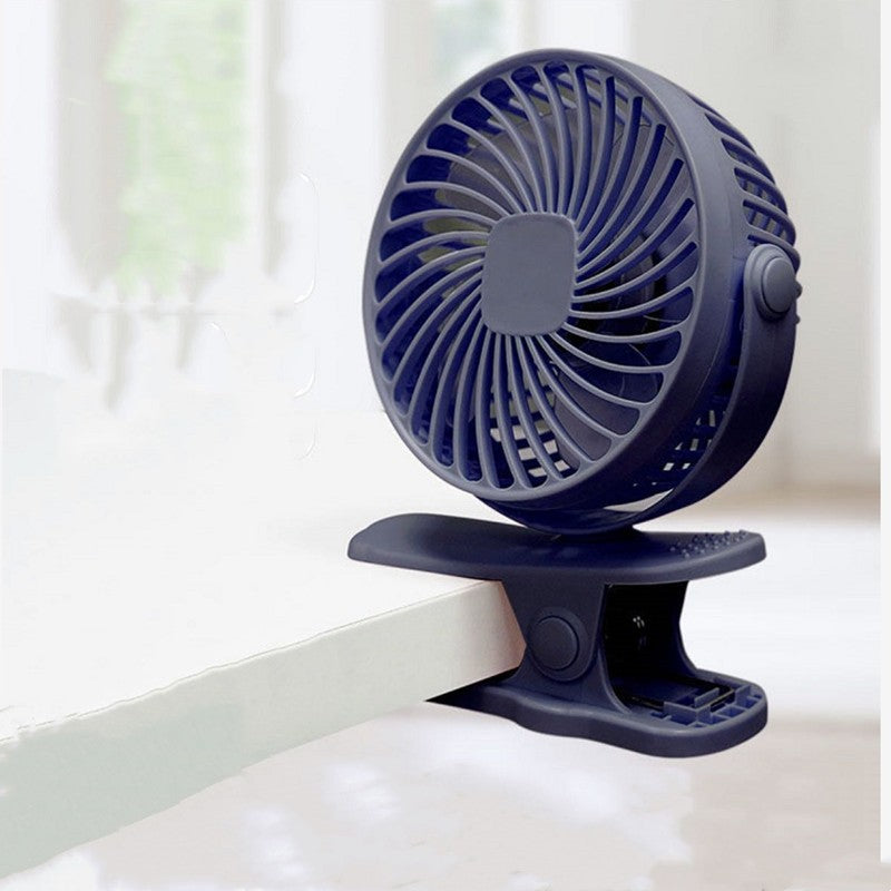 W06 Clip-On USB Fan – Silent & Rechargeable Desktop Fan