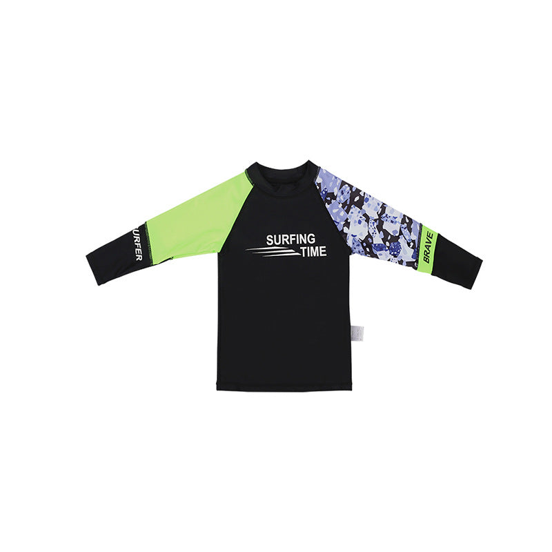 Boys' Sun-Proof Swimsuit – Cool, Covered & Ready to Swim!