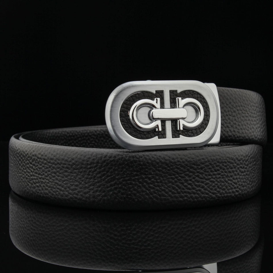 INSTOCK-Trendy Men’s Leather Belt – Auto Buckle | Wholesale Deal