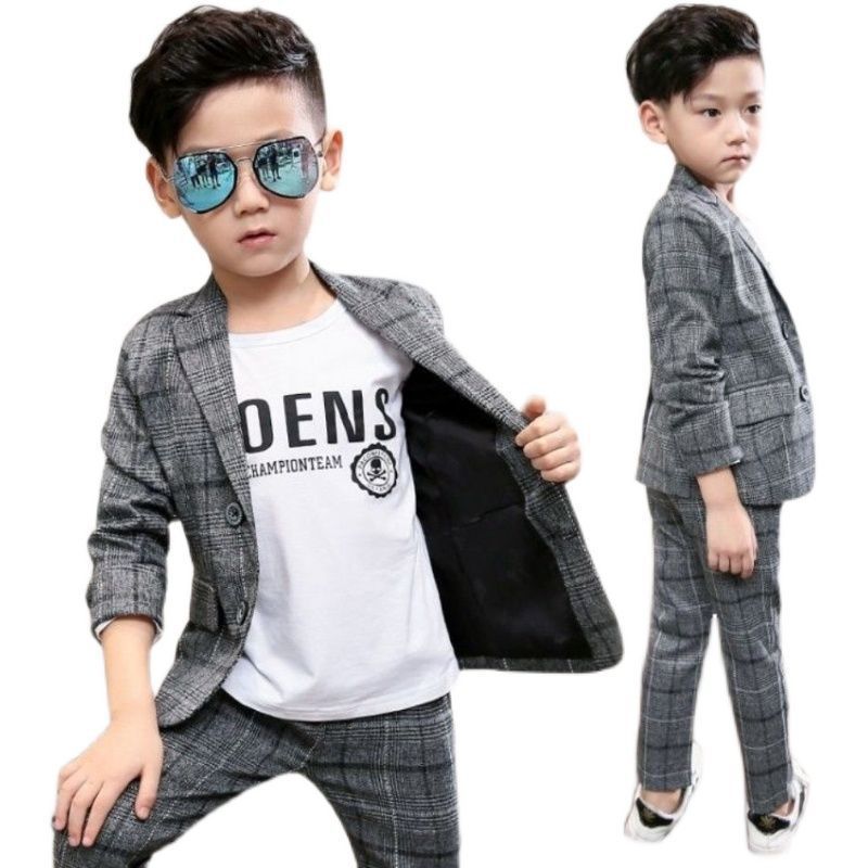 Boys Casual Suit Korean Style Spring Autumn Outfit