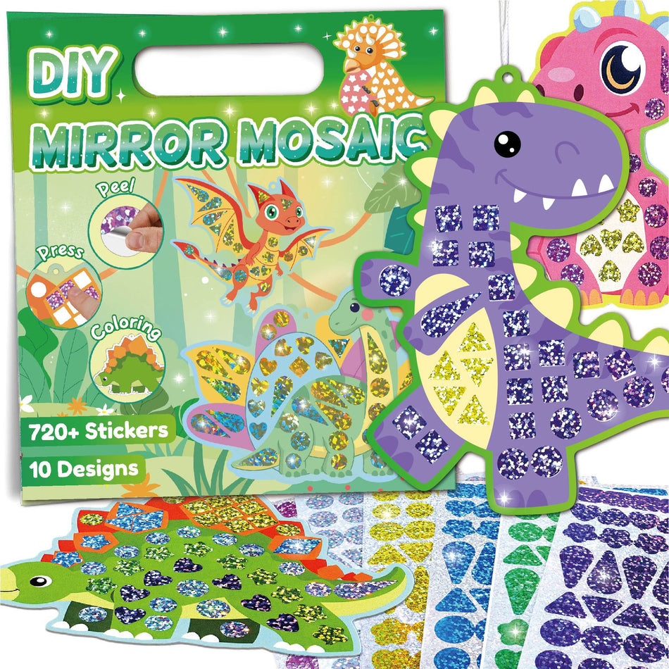 Dinosaur Mosaic DIY Sticker Set – Kids Early Education Toy