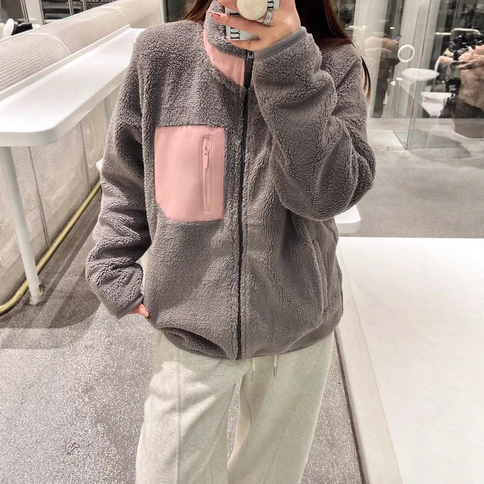 Windproof Fleece Jacket for Women 2025 | Plush Winter Staple