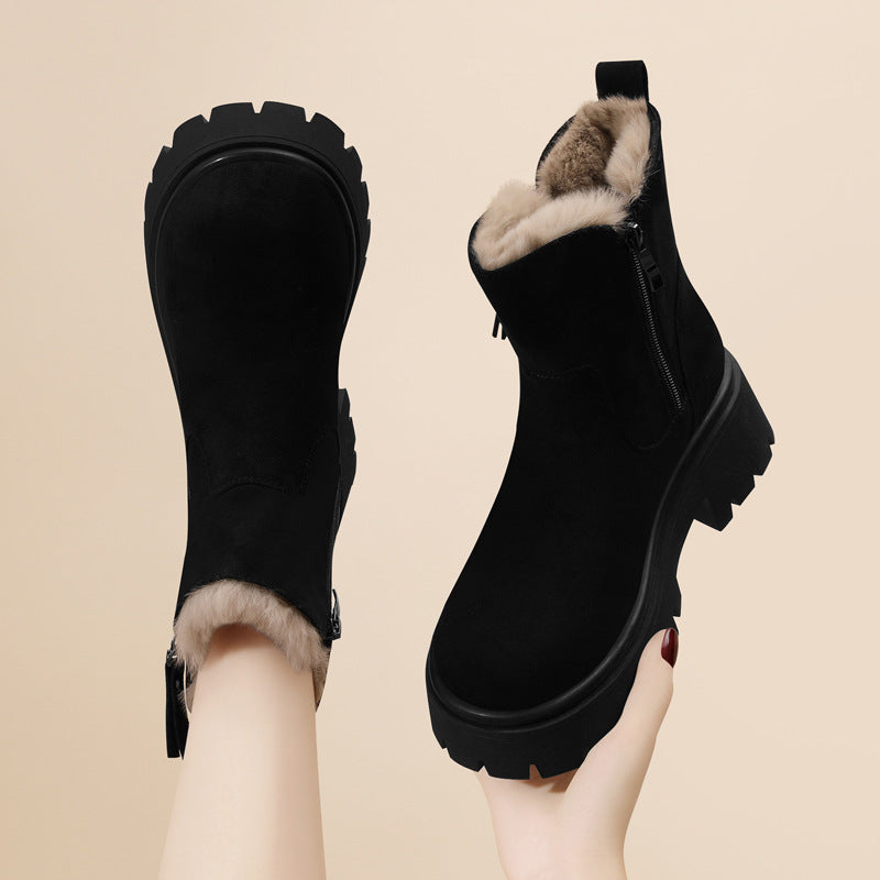 2026 Warm Short Snow Boots for Women – Non-Slip
