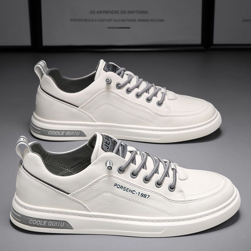 Men’s Spring Breathable White Casual Sports Board Shoes