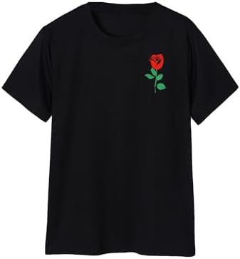 Vintage Floral Graphic T-Shirt Men Casual Short Sleeve Streetwear