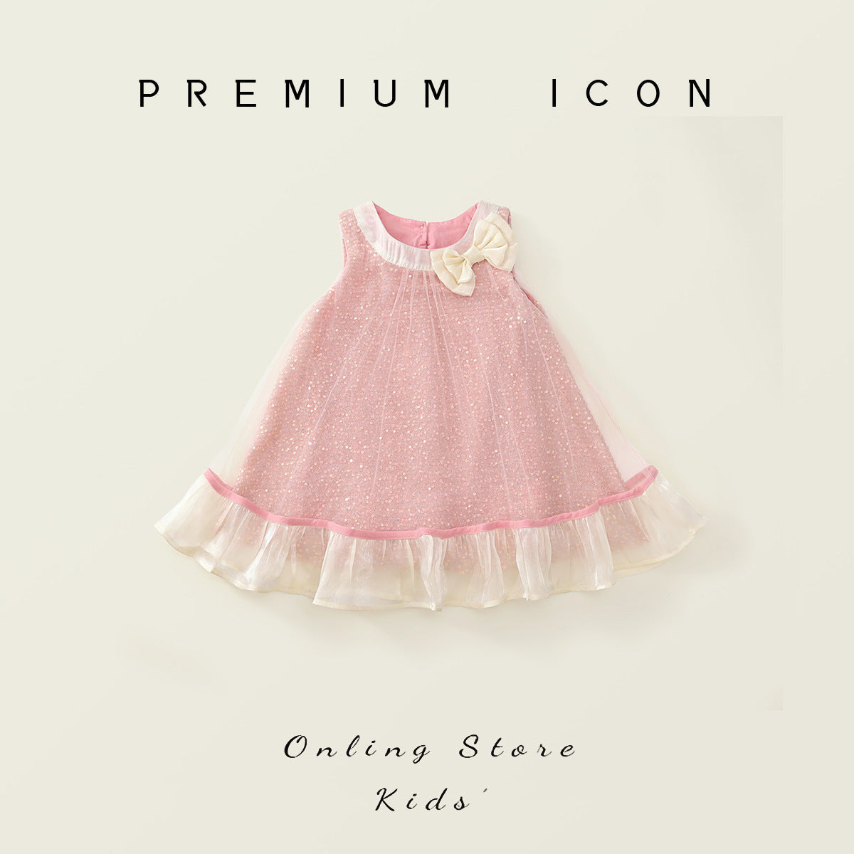 Girls Pink Sequin Bow Princess Dress Korean Style – Kids Fashion Nepal | Tudoholic