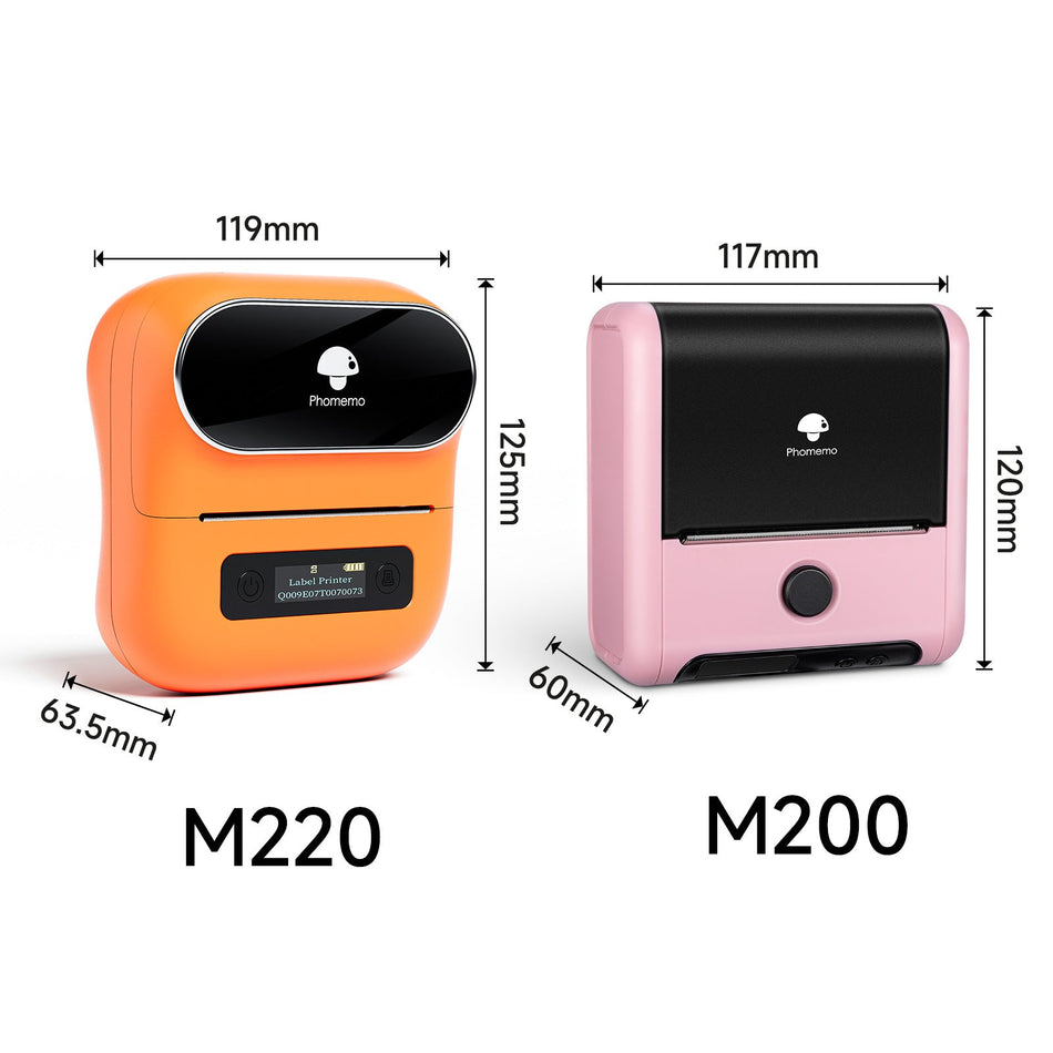 Mini Commercial Label & Tag Thermal Printer – Handheld Design