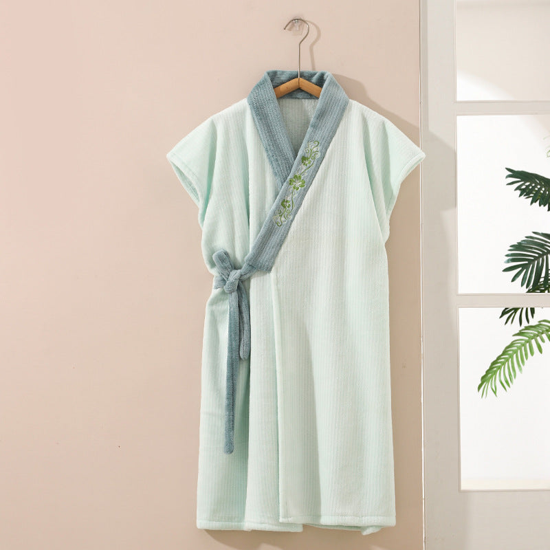 Yuyan Women's Quick-Dry Bathrobe