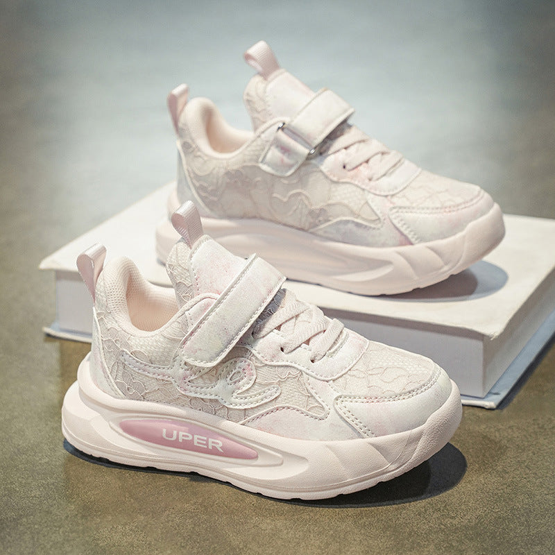 2025 Kids’ Velcro Sports Shoes Girls’ Lightweight Running