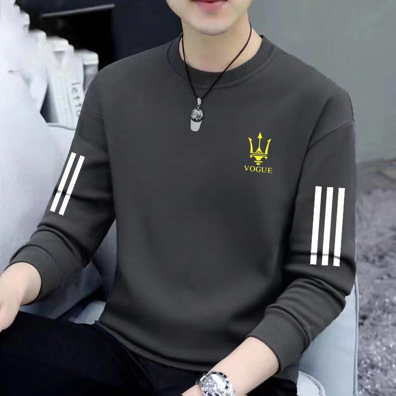 Men’s Thickened Hoodie Sweatshirt – Casual Round Neck Pullover