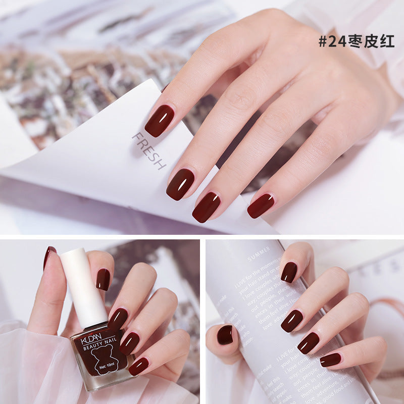 Ice-Transparent Nail Polish – Quick-Dry No-Bake Shine