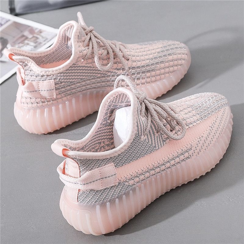 2024 Korean Style Breathable Flying Knit Coconut Sneakers