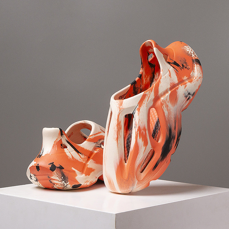 EVA Men's Sandals Color Matching Trbottomyy ThickSoled Clog