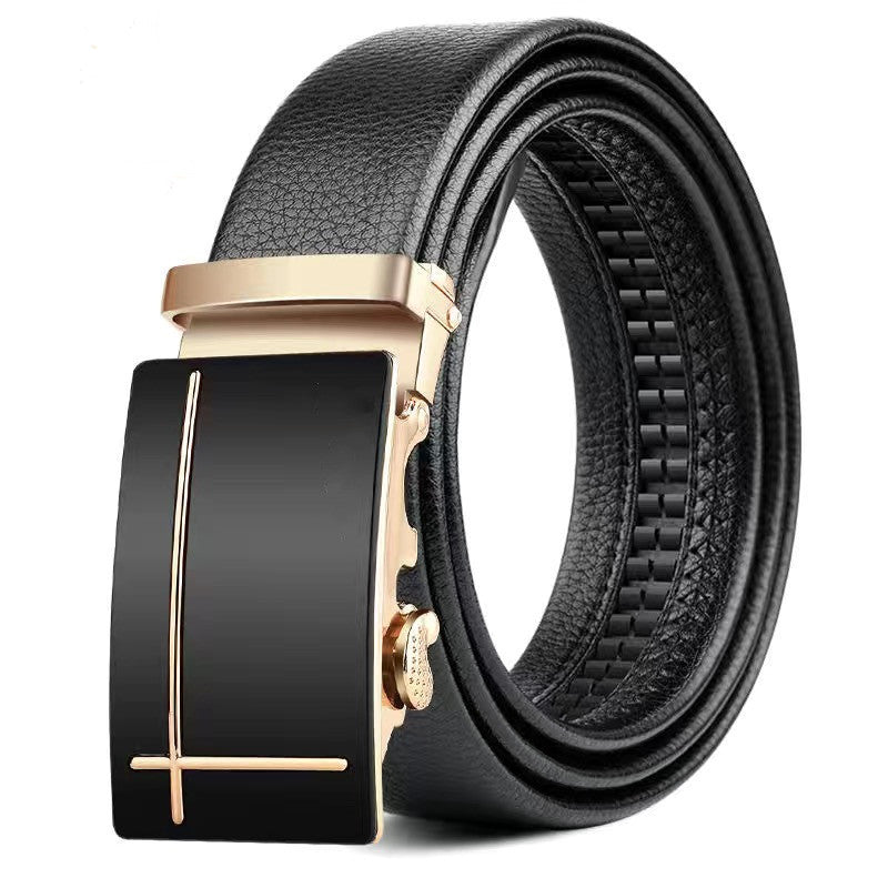 Fashion Classic Auto Buckle Belt – Trendy Men’s Pick